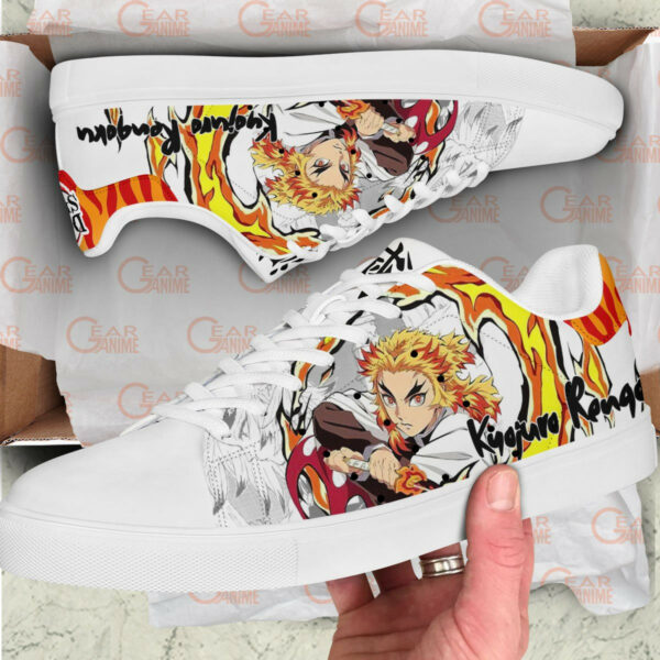 Demon Slayer Kyojuro Rengoku Skate Shoes Custom Anime Sneakers 2