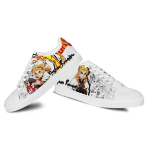 Demon Slayer Kyojuro Rengoku Skate Shoes Custom Anime Sneakers 6