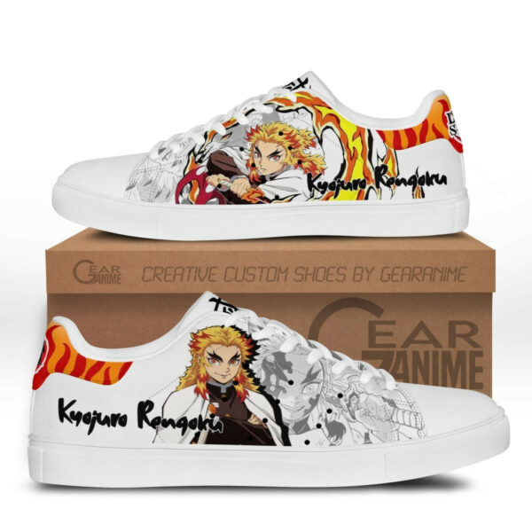 Demon Slayer Kyojuro Rengoku Skate Shoes Custom Anime Sneakers 1