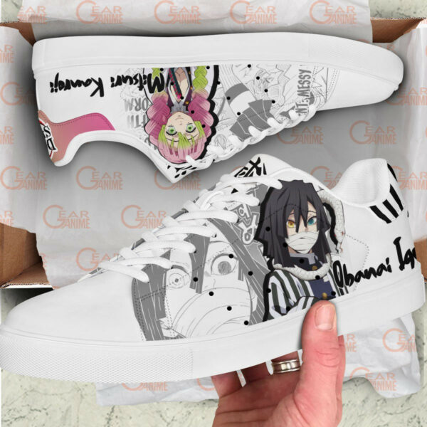 Demon Slayer Mitsuri and Iguro Skate Shoes Custom Anime Sneakers 2