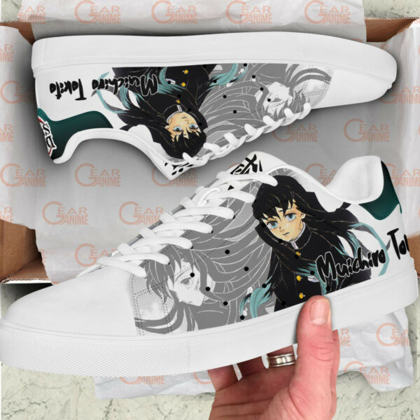 Demon Slayer Muichiro Tokito Skate Shoes Custom Anime Sneakers 2