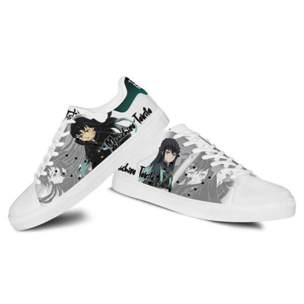 Demon Slayer Muichiro Tokito Skate Shoes Custom Anime Sneakers 3