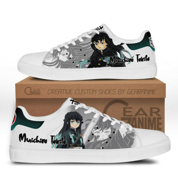 Demon Slayer Muichiro Tokito Skate Shoes Custom Anime Sneakers 1