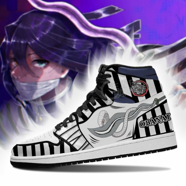 Demon Slayer Obanai Iguro Shoes Nichirin Blade Snake Custom Anime Sneakers 4