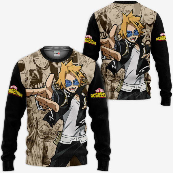 Denki Kaminari Hoodie Custom My Hero Academia Anime Merch Clothes Manga Style 2