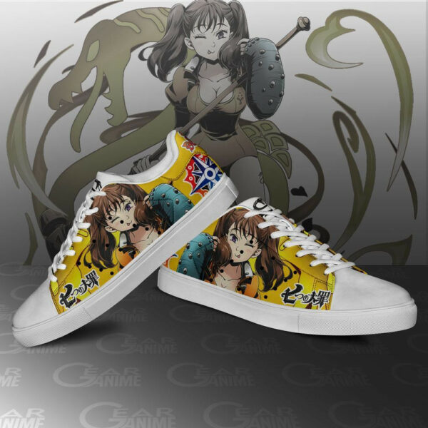 Diane Skate Shoes The Seven Deadly Sins Anime Custom Sneakers SK10 3