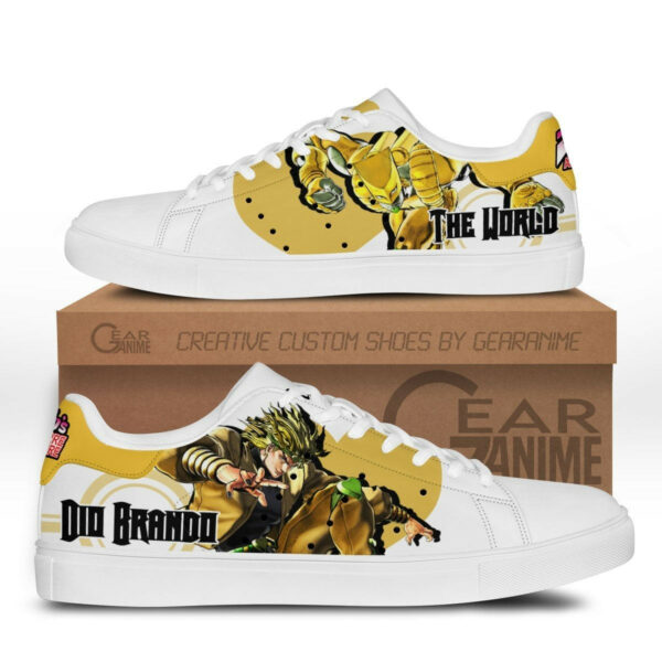 Dio Brando Skate Shoes Custom Anime Jojo's Bizarre Adventure Shoes 1