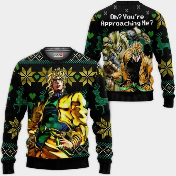 Dio Brando Ugly Christmas Sweater Custom Oh You're Approaching Me Anime jj's XS12 1