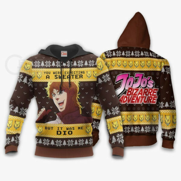 Dio Brando Ugly Christmas Sweater JJBAs Xmas 3