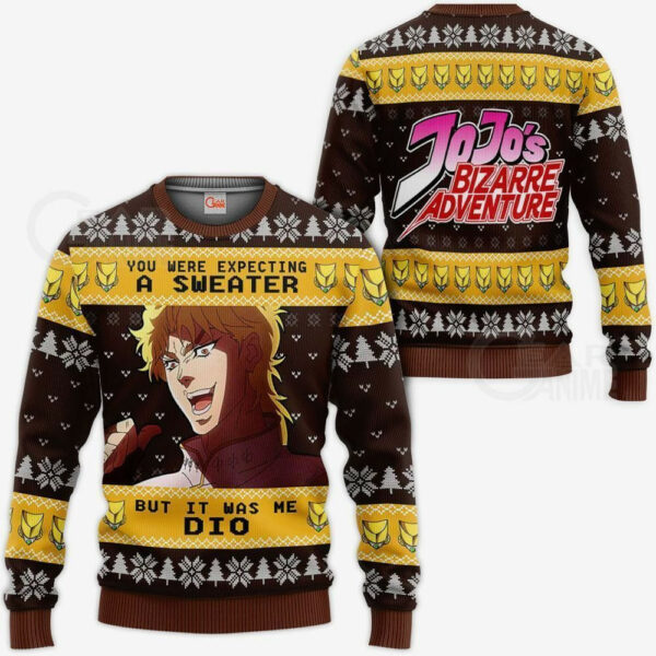 Dio Brando Ugly Christmas Sweater JJBAs Xmas 1