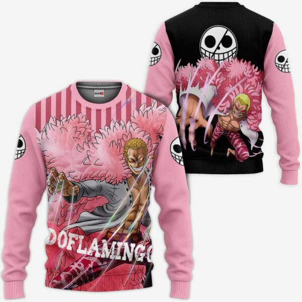 Donquixote Doflamingo Hoodie One Piece Anime Shirt Jacket 2