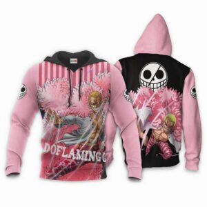 Donquixote Doflamingo Hoodie One Piece Anime Shirt Jacket 8