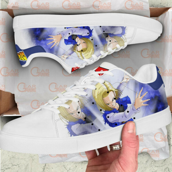 Dragon Ball Android 18 Skate Shoes Custom Anime Sneakers 2