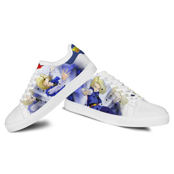 Dragon Ball Android 18 Skate Shoes Custom Anime Sneakers 3