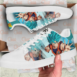 Dragon Ball Goku Blue Skate Shoes Custom Anime Sneakers 5