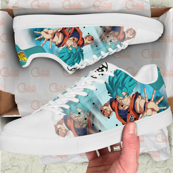 Dragon Ball Goku Blue Skate Shoes Custom Anime Sneakers 2