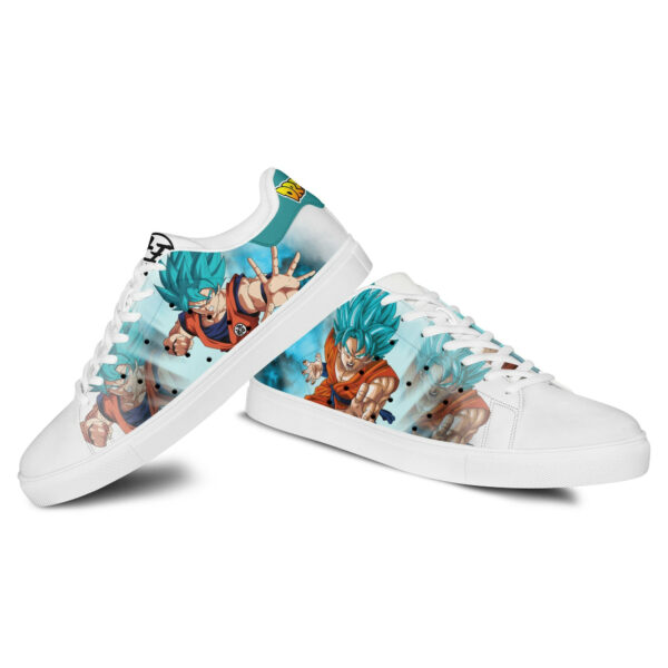 Dragon Ball Goku Blue Skate Shoes Custom Anime Sneakers 3