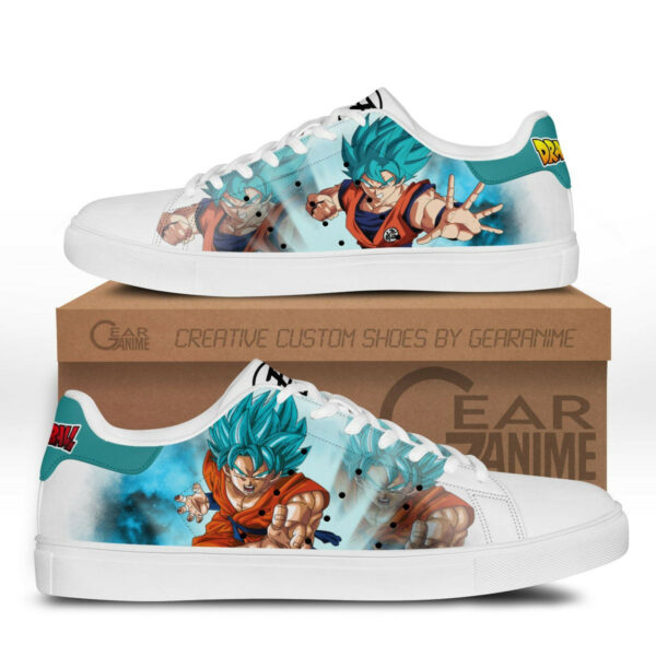 Dragon Ball Goku Blue Skate Shoes Custom Anime Sneakers 1
