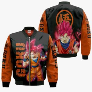 Dragon Ball Goku Saiyan God Hoodie Shirt Anime Zip Jacket 9