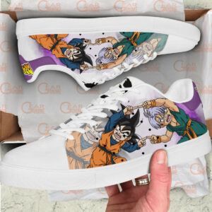 Dragon Ball Goten Trunks Fusion Skate Shoes Custom Anime Sneakers 5