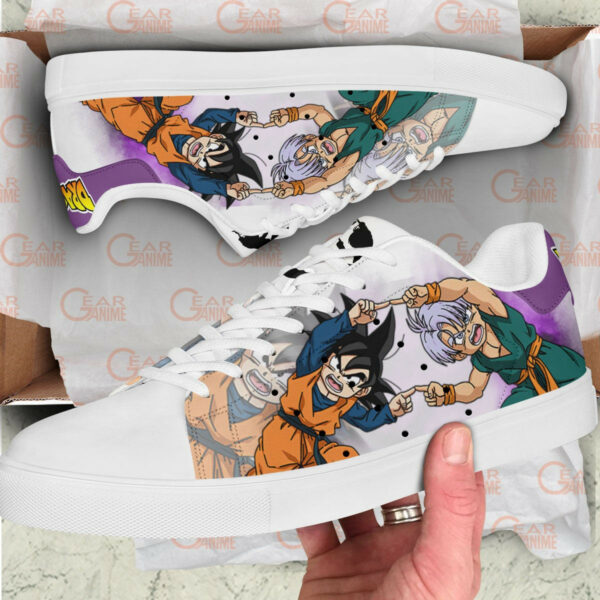 Dragon Ball Goten Trunks Fusion Skate Shoes Custom Anime Sneakers 2