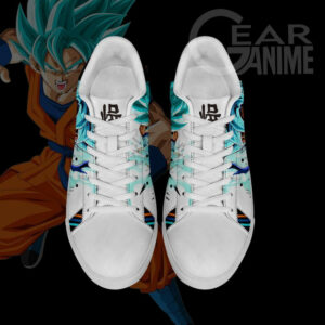 Dragon Ball Skate Shoes Custom Goku Super Saiyan Blue Anime Sneakers 5