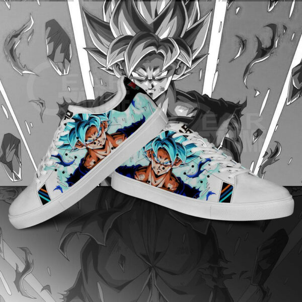Dragon Ball Skate Shoes Custom Goku Super Saiyan Blue Anime Sneakers 3