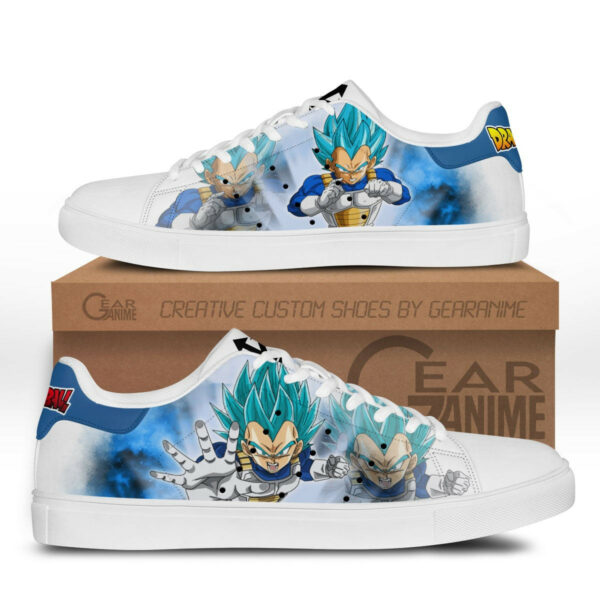 Dragon Ball Vegeta Blue Skate Shoes Custom Anime Sneakers 1