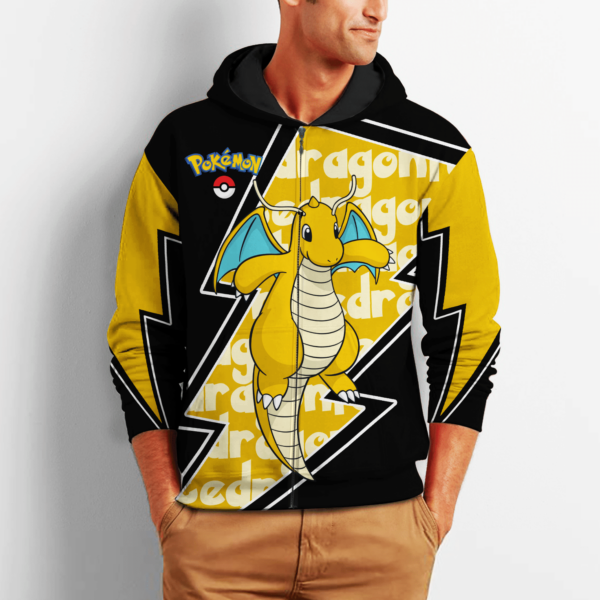 Dragonite Zip Hoodie Pokemon Shirt SD12 2