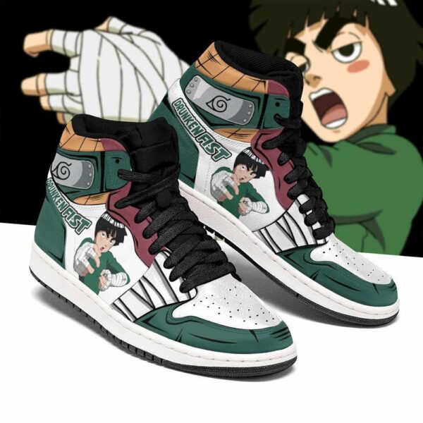 Drunken Fist Rock Lee Shoes Custom Naruto Anime Sneakers 1