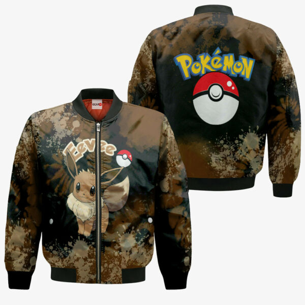 Eevee Hoodie Custom Pokemon Anime Merch Clothes Tie Dye Style 4