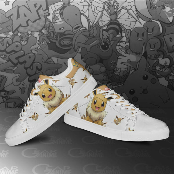 Eevee Skate Shoes Pokemon Custom Anime Sneakers SK11 2