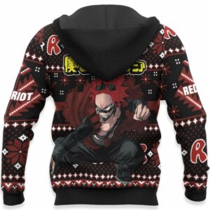 Eijirou Kirishima Ugly Christmas Sweater Custom Anime My Hero Academia XS12 8