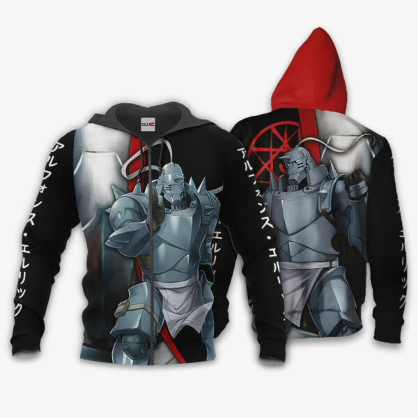 Elric Alphonse Hoodie Custom Fullmetal Alchemist Anime Merch Clothes 1