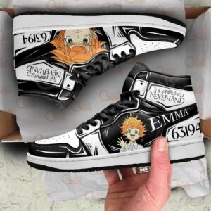 Emma The Promised Neverland Shoes Custom Anime Sneakers 7