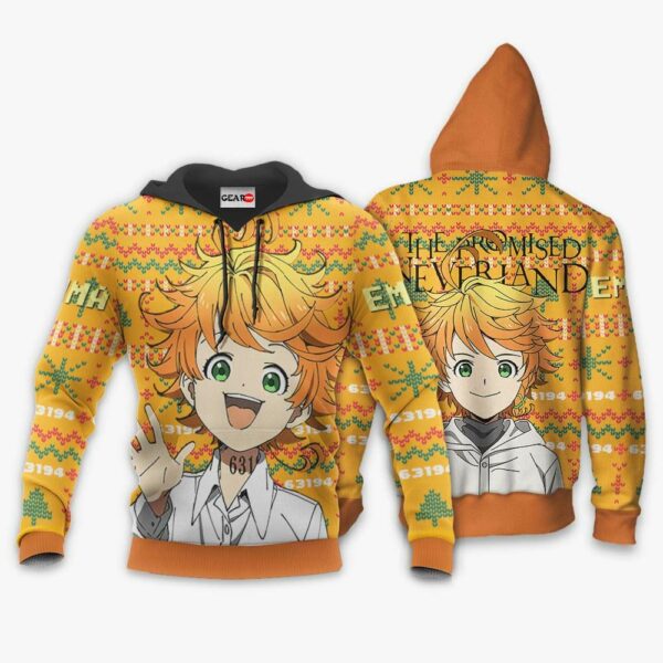 Emma Ugly Christmas Sweater Custom Anime The Promised Neverland XS12 3