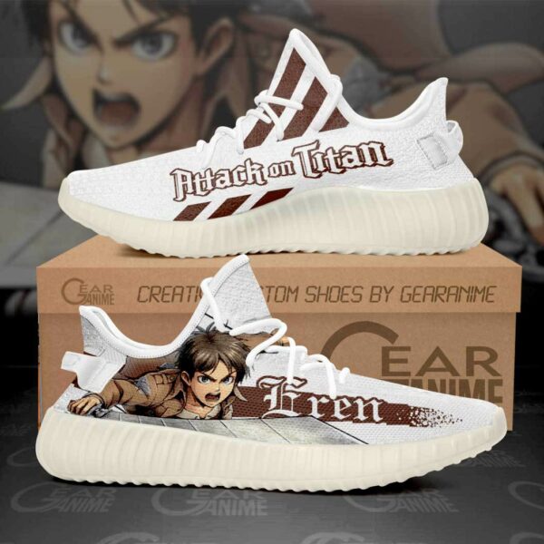 Eren Yeager Shoes Attack On Titan Custom Anime Sneakers SA10 1