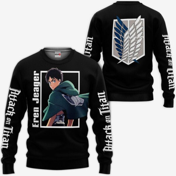 Eren Jeager Hoodie Attack On Titan Anime Shirts Jacket 2