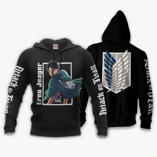 Eren Jeager Hoodie Attack On Titan Anime Shirts Jacket 3