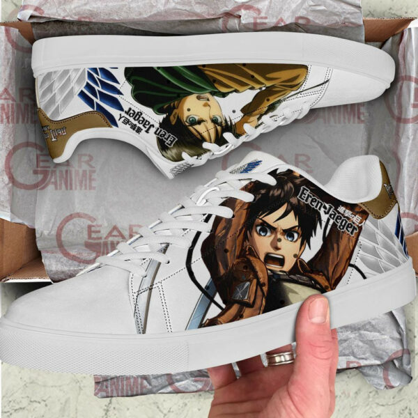 Eren Yeager Skate Shoes Custom Attack On Titan Anime Sneakers 2