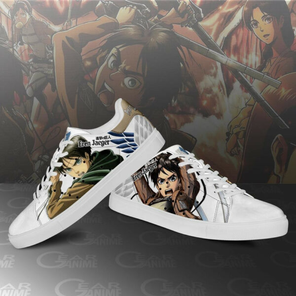 Eren Yeager Skate Shoes Custom Attack On Titan Anime Sneakers 3