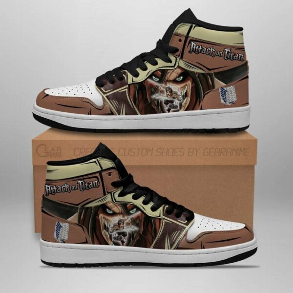 Eren Yeager Titan Shoes Custom Attack On Titan Anime Sneakers 1