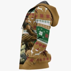 Eren Yeager Ugly Christmas Sweater Custom Anime Attack On Titan XS12 9