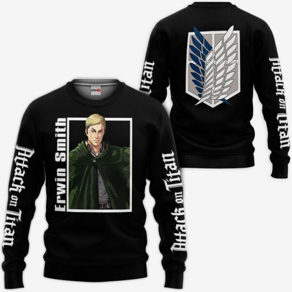 Erwin Smith Hoodie Attack On Titan Anime Shirts Jacket 2