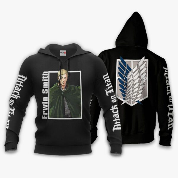 Erwin Smith Hoodie Attack On Titan Anime Shirts Jacket 3