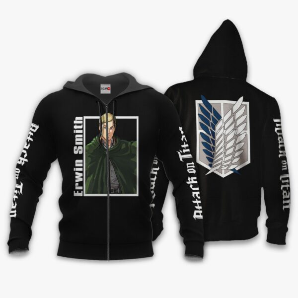 Erwin Smith Hoodie Attack On Titan Anime Shirts Jacket 1