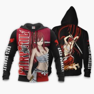 Erza Scarlet Hoodie Fairy Tail Anime Merch Clothes 8