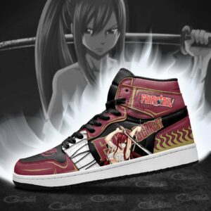 Erza Scarlet Shoes Custom Anime Fairy Tail Sneakers 6