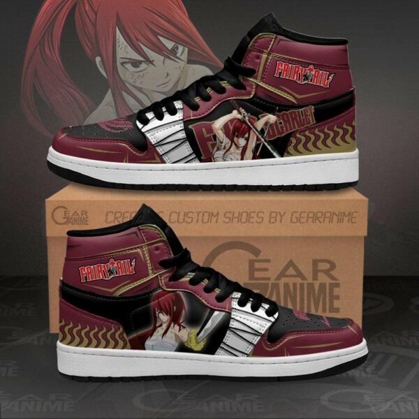 Erza Scarlet Shoes Custom Anime Fairy Tail Sneakers 1