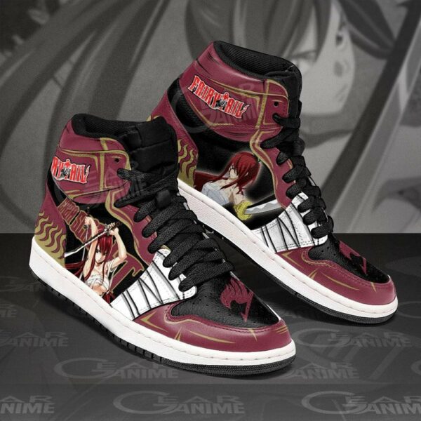 Erza Scarlet Shoes Custom Anime Fairy Tail Sneakers 2